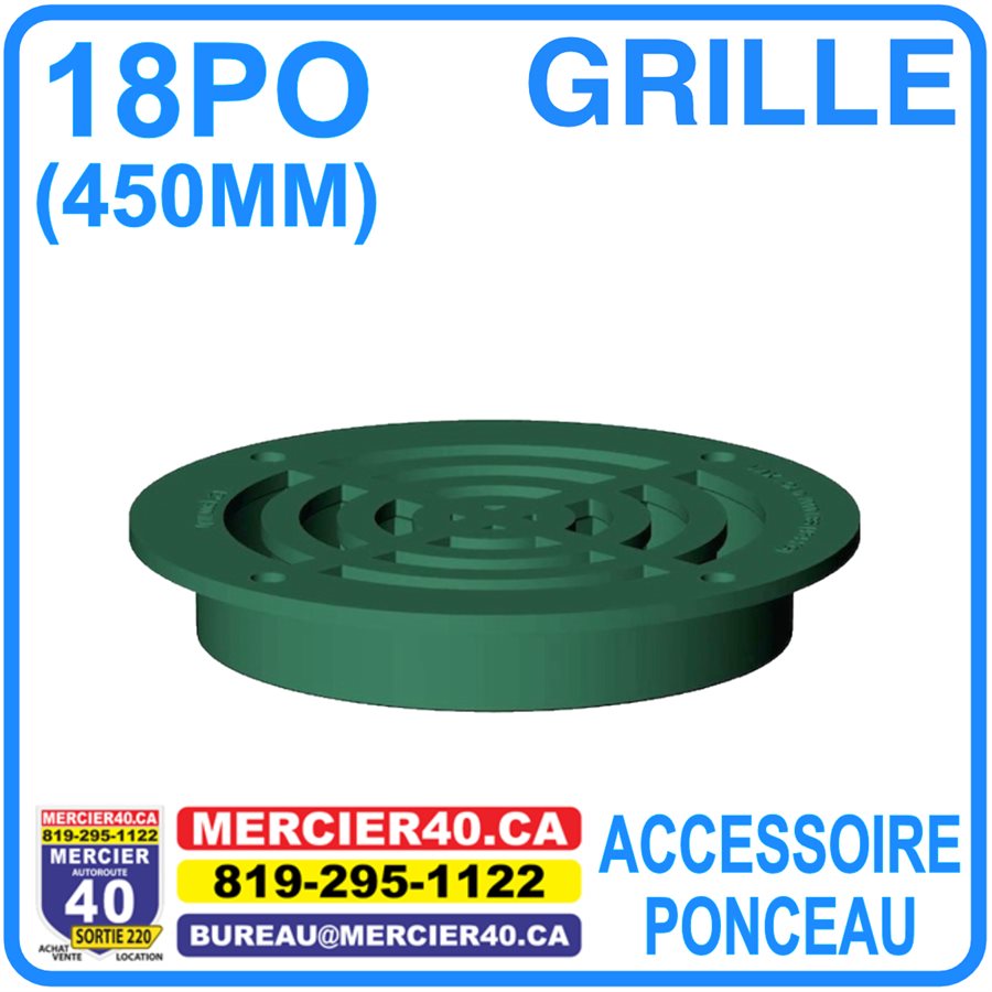 Couvercle De Puisard SF40 – Noir – Polypropylène – Neuf