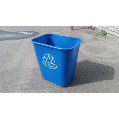 CONTENANT 0035L BAC RÉCUPÉRATION 14PO X 10PO X 15PO BLEU