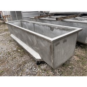 CONTENANT EN ACIER INOXYDABLE 34PO X 147PO X 30PO DE HAUT