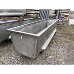CONTENANT EN ACIER INOXYDABLE 34PO X 147PO X 30PO DE HAUT