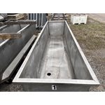 CONTENANT EN ACIER INOXYDABLE 34PO X 147PO X 30PO DE HAUT