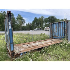 208F CONTENEUR MARITIME FLATRACK 20PI X 8.5PI USAGÉ