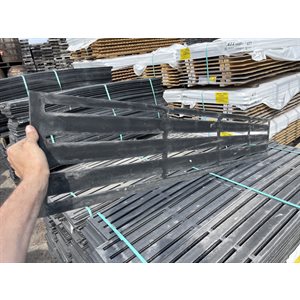 PANNEAU D'INTIMITÉ BOARDWALK 12PO X 72PO (1PI X 6PI) - NOIR