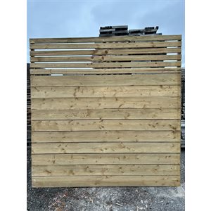 PANNEAU DE CLÔTURE BOIS TRAITÉ 6PI X 6PI - GRADE no1 - 675