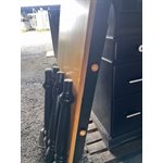 BUREAU 18PO X 48PO EN BOIS AVEC 2 TIROIRS - PATTES VERTES