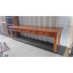 BUREAU EN BOIS 4 TIROIRS - 96PO X 27PO X 28PO HAUT