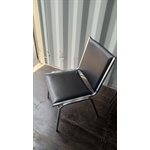 CHAISE D'INVITÉ EN CUIR ET STAINLESS - STYLE VINTAGE