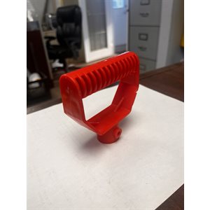 POIGNÉ DE RECHANGE EN PLASTIQUE ROUGE ET NOIR