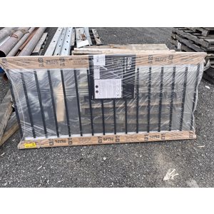SECTION DE RAMPE D'ACIER PRÉASSEMBLÉE 34PO X 72PO - NOIR