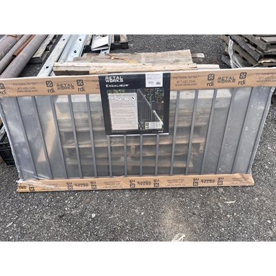 SECTION DE RAMPE D'ACIER PRÉASSEMBLÉE 34PO X 72PO - NOIR (A)