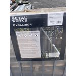 SECTION DE RAMPE D'ACIER PRÉASSEMBLÉE 34PO X 72PO - NOIR (A)