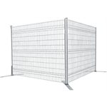 CLOTURE DE CHANTIER NEUVE GALV GRILLE 6X8 CROCHET ET PATTE