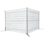 CLOTURE DE CHANTIER NEUVE GALV GRILLE 6X8 CROCHET ET PATTE