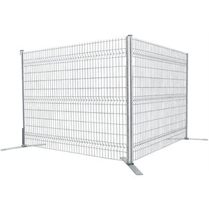 CLOTURE DE CHANTIER NEUVE GALV GRILLE 6X8 CROCHET ET PATTE