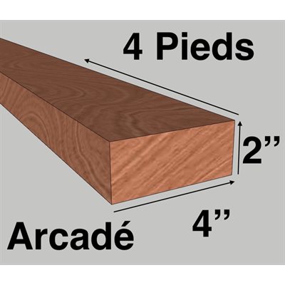BOIS 02 X 04 X 4PI AVEC ARCADÉ