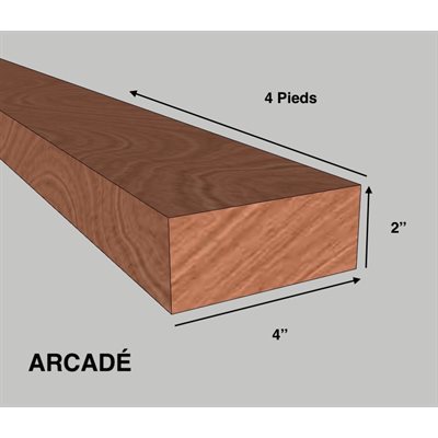 BOIS 02 X 04 X 4PI AVEC ARCADÉ