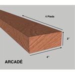 BOIS 02 X 04 X 4PI AVEC ARCADÉ