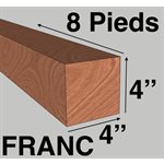 BOIS 04 X 04 X 08PI ( 4X4X8 ) BOIS FRANC