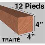 BOIS 04 X 04 X 12PI ( 4X4X12 ) TRAITÉ