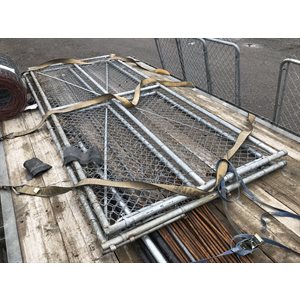 PORTE DE CLÔTURE EN CHAÎNE DE MAILLE 72PO X 144PO