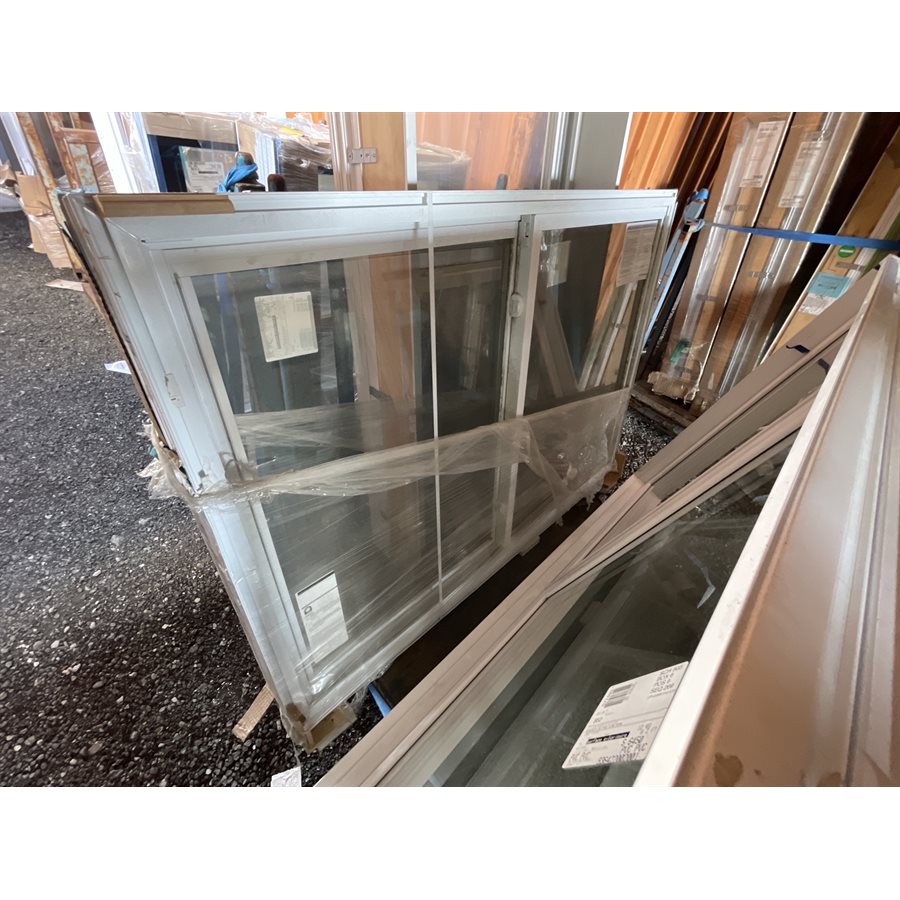 FENÊTRE COULISSANTE PVC L:66 3 / 16 H:46 3 / 4 BRUNE