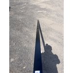 POTEAU D'ALUMINIUM 2PO X 2PO X 106PO - NOIR