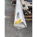 SECTION DE RAMPE DE PVC POTEAU 5PO X 5PO X 108PO - BLANC