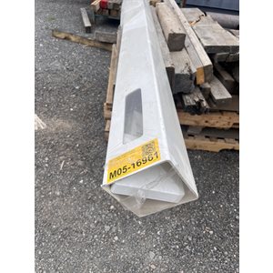 SECTION DE RAMPE DE PVC POTEAU 5PO X 5PO X 108PO - BLANC