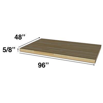 PLYWOOD NEUF 5 / 8 X 48 X 96PO (COINS NOIR)