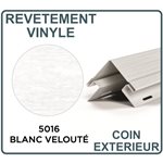 REVETEMENT DE VINYLE COIN EXTÉRIEUR - BLANC VELOUTÉ
