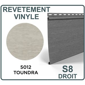REVETEMENT DE VINYLE HORIZONTAL 8PO - TOUNDRA