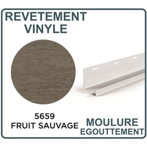 REVETEMENT DE VINYLE MOULURE D'ÉGOUTTEMENT - FRUIT SAUVAGE