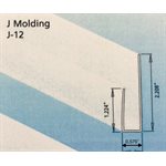 MOULURE PANNEAU MURAL - J DE PVC - 10PI LONG J-12 52 / BTE