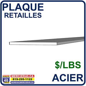 MATERIAUX BRUT ACIER - ACIER PLAQUE ($ / LB)