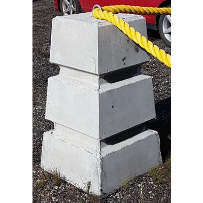 BOLLARD DE BETON AVEC ANNEAU DE LEVAGE