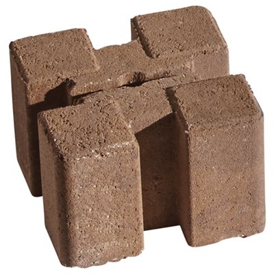 BLOC DE MUR DE JARDIN 7,75PO X 5,50PO X 7,75PO HAVANE