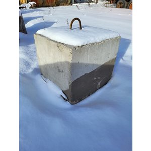 BLOC DE BÉTON 27PO X 27PO X 27PO AVEC CLÉ