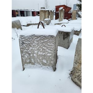 BLOC DE BÉTON 31PO X 31PO X 40PO AVEC CLÉ