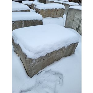 BLOC DE BÉTON 36PO X 48PO X 24PO AVEC CLÉ