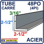 ACIER ANGLE NEUF - 2 1 / 2 PO X 2 1 / 2 PO X 3 / 16PO X 48PO (4PI)