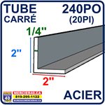 ACIER ANGLE NEUF - 2PO X 2PO X 1 / 4PO X 240PO (20PI)