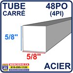 ACIER CARRÉ NEUF - 5 / 8PO X 5 / 8PO X 48PO (4PI)