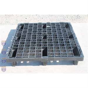 PALETTE P40S48 W8M3 PLASTIQUE EMPILABLE - NOIRE 6,80KG