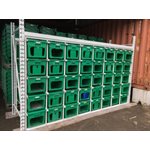 RACK DE MÉTAL POUR BACS VERT DE PLASTIQUE(NON INLUS)