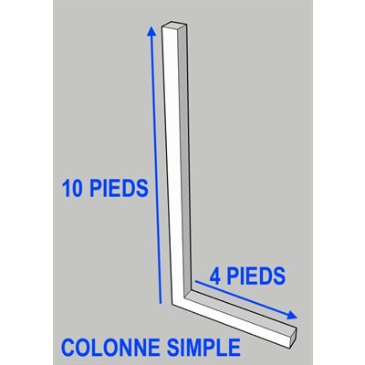 CANTILEVER NEUF - COLONNE SIMPLE PORTE-A-FAUX W8@18X120PO CANTILEVER NEUF - COLONNE SIMPLE PORTE-A-FAUX W8@18X120PO