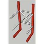 CANTILEVER NEUF - COLONNE SIMPLE PORTE-A-FAUX W8@18X120PO