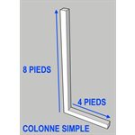 CANTILEVER NEUF - COLONNE SIMPLE PORTE-A-FAUX W8@18X96PO