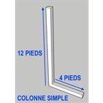 CANTILEVER NEUF - COLONNE SIMPLE PORTE-A-FAUX W8@18X144PO