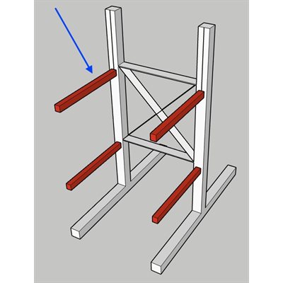 CANTILEVER NEUF - BRAS PORTE-À-FAUX S4@7.7 X 48PO