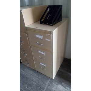 CLASSEUR EN MÉTAL 3 TIROIRS - 18PO X 28PO X 42PO